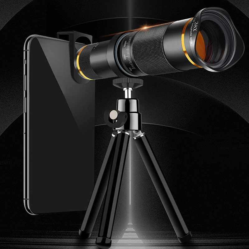38X Artinimo Objektyvas HD Monokuliariniai Teleskopas Telefono Fotoaparato Objektyvas IPhone 11 Xs Max XR X 8 7 Plius 