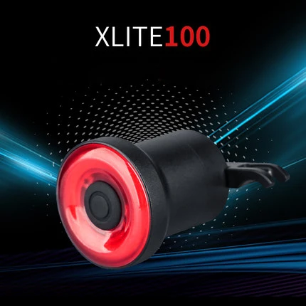 XLITE100 dviračio žibintuvėlis IPx6 vandeniui automatinis start / stop stabdžiai indukcijos dviračių LED įkrovimo dviračių uodegos šviesos