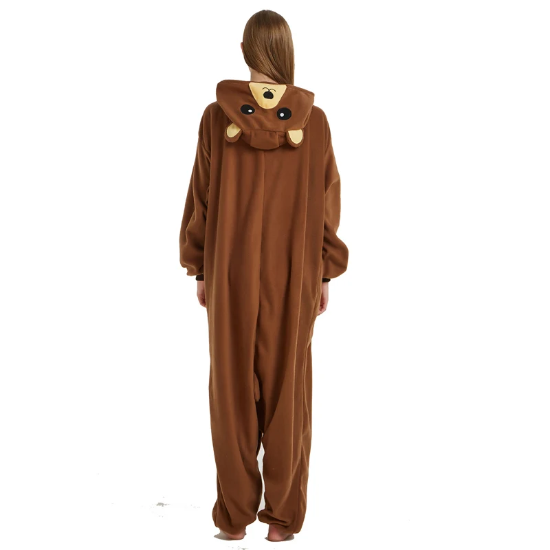 Didelis XXL Brown Bear Kigurumi Moterų Pižama Gyvūnų Onsie Kostiumas Animacinių filmų Vyrų Onesies Suaugusiems Cosplay Pyjama Vienas Gabalas Pijamas