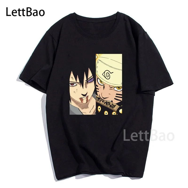 Unisex Kietas Naruto Spausdinti Viršuje Vasaros Japonų Anime Vyrų/moterų Marškinėlius Streetwear Hip-Hop T-shirt Harajuku Negabaritinių Marškinėliai Vyras