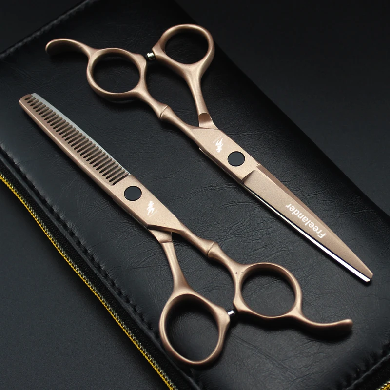 6 colių sidabro Japonų plaukų žirklėmis, skutimosi ir plaukų kirpimo žirklėmis, šukomis atveju, profesionalios plaukų žirklės padažu