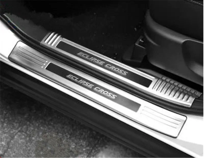 Automobilio stilius už Mitsubishi Eclipse Kryžiaus 2018 automobilių nerūdijančio plieno Galinis Bamperis, Automobilių durų dangtelio viduje ir už jos durų slenksčio plokštė