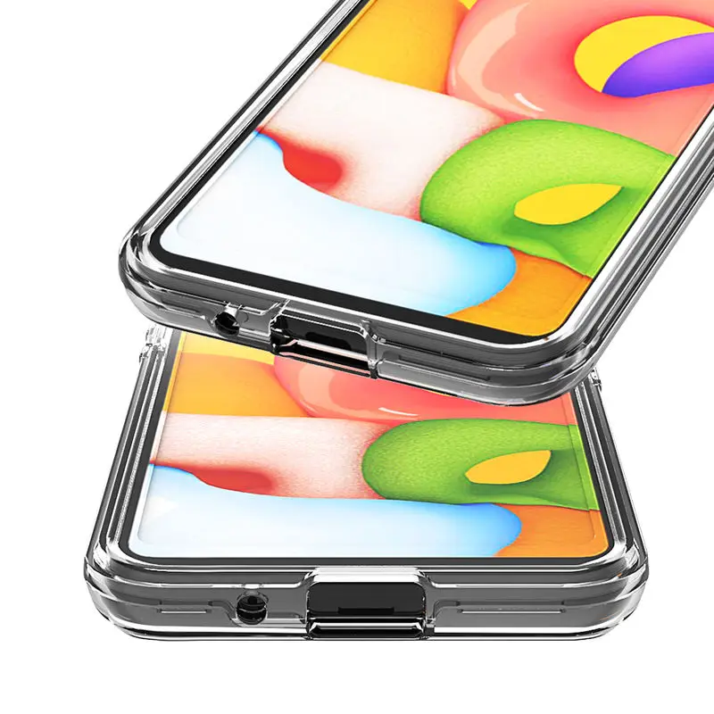 Skaidrus, Telefono dėklas, Skirtas Samsung Galaxy A01 Minkšto Silicio atsparus smūgiams Atveju 