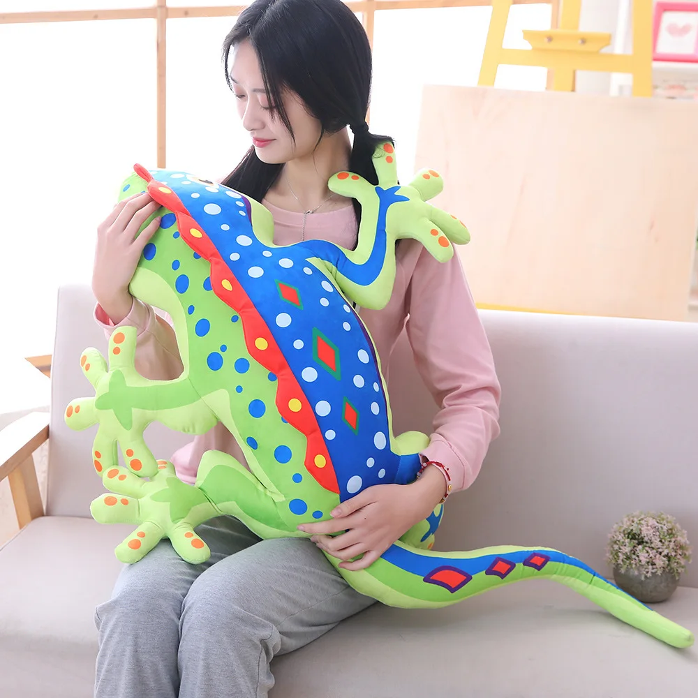 Naujas Soft Gecko Pliušiniai Žaislai iškamša Chameleonas Driežas Nuraminti Žaislą Minkštą Pagalvę Lėlės Dovanos Vaikams, Kalėdinės dovanos M046