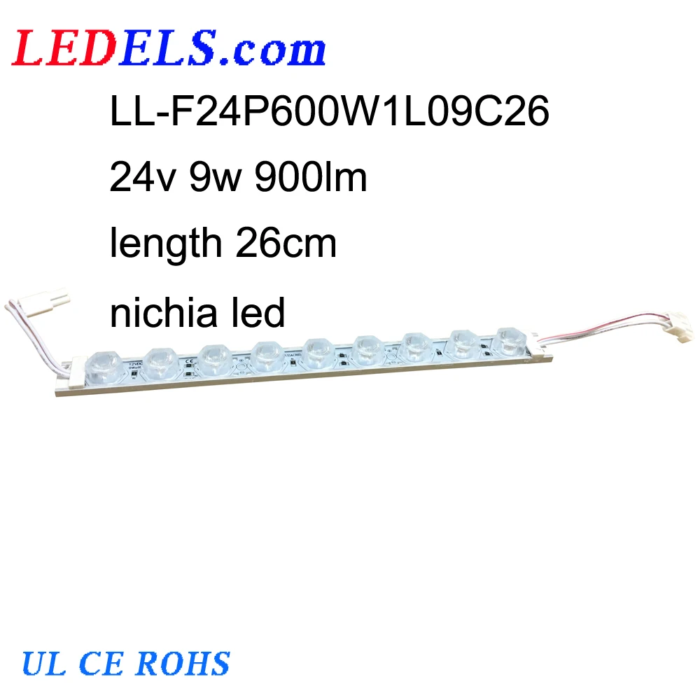 5 metų garantija,24V dc Nichia krašto šviesos diodų (LED modulis Led strip baras dvipusės šviesdėžės