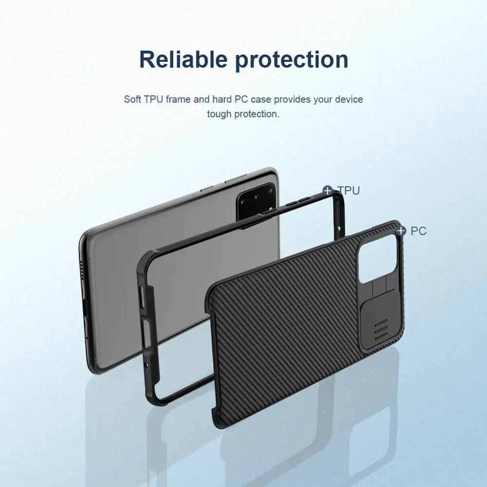 10vnt/daug Didmeninės Nillkin CamShield pro Case For Samsung Galaxy S20+/S20+ 5G atveju dangteliu kameros apsaugos atveju