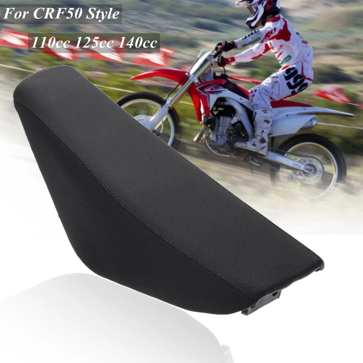 465x153mm Soft Black Vienodo Aukščio Putų Sėdynės Pagalvėlių CRF50 Stiliaus 110cc 125cc 140cc Duobę, Pro Dirt Bike Takas