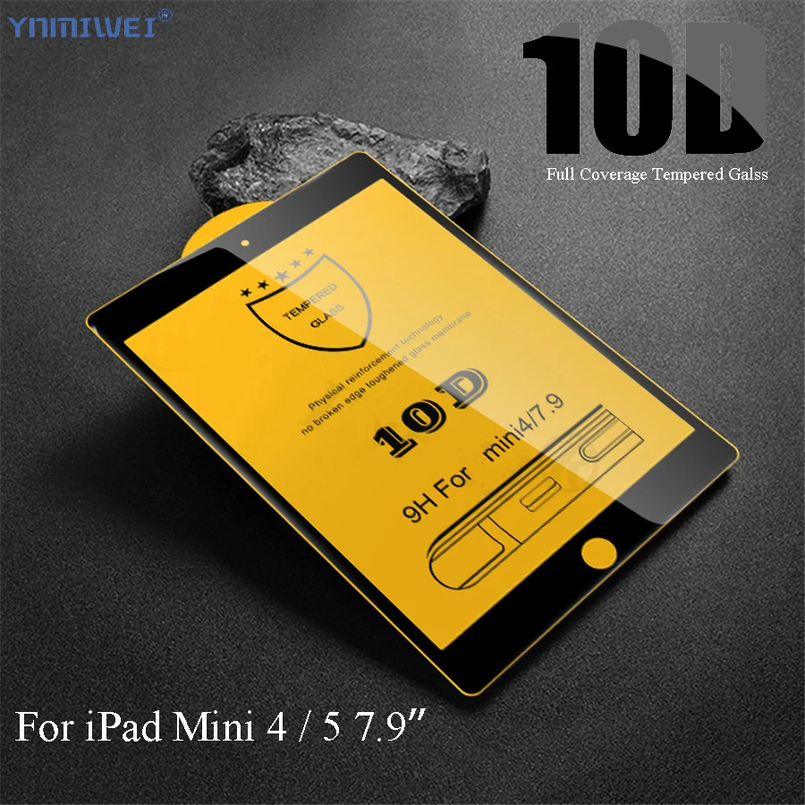10D Visas Dangtelis Juodas iPad Mini 5 Mini 4 7.9