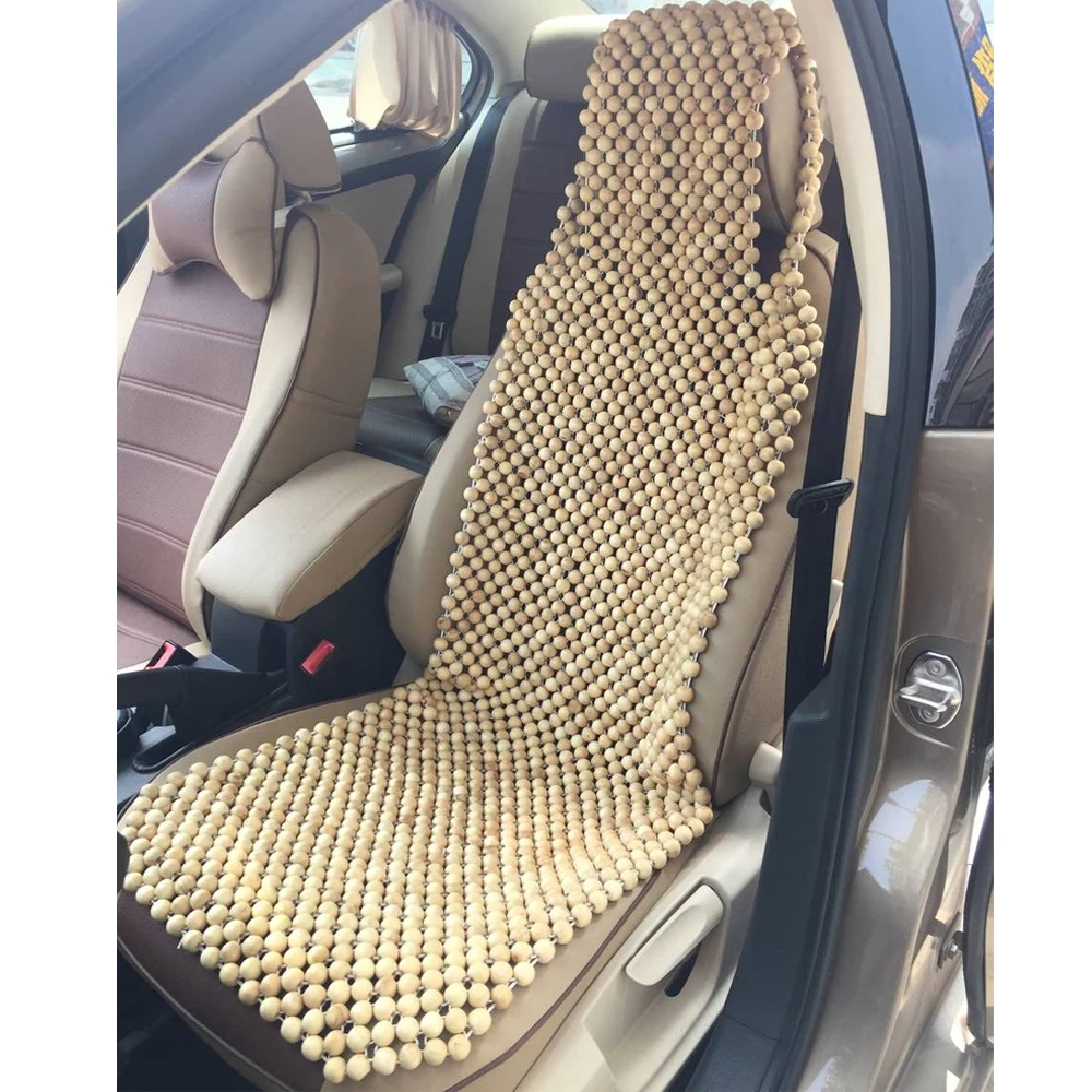 Universalus Medinis Automobilių Sėdynės Padengti Natūralaus Kamparo Medienos Masažas Automobilio Sėdynės Pagalvėlę, Interjero Priedai