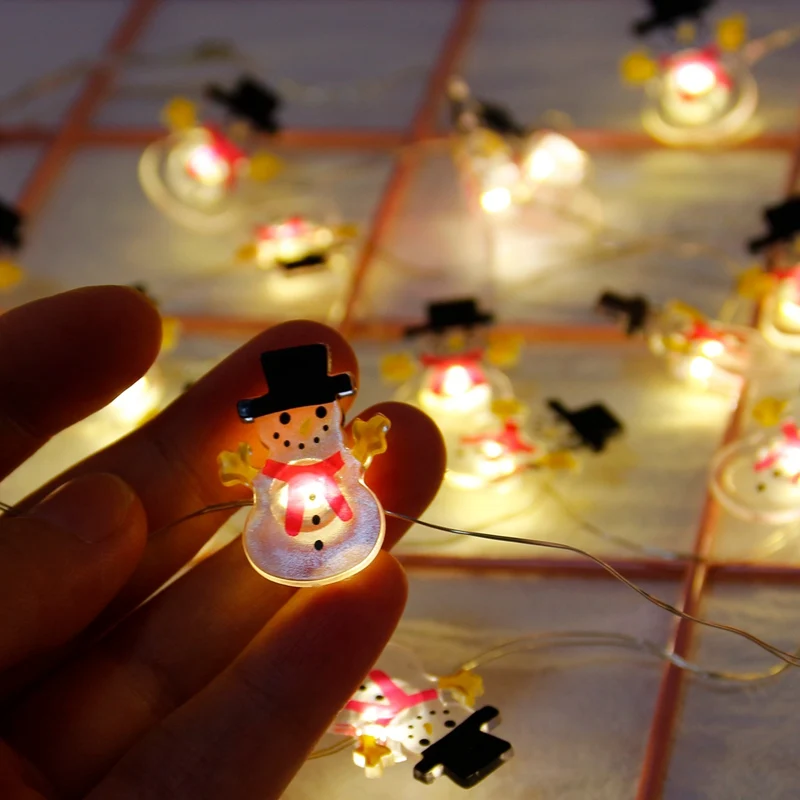 2020 Santa Claus ir Kalėdų LED String Šviesos Girlianda Dekoratyvinis Pasakų Žibintai Kalėdų Deocr Namų, Atostogų Apšvietimas