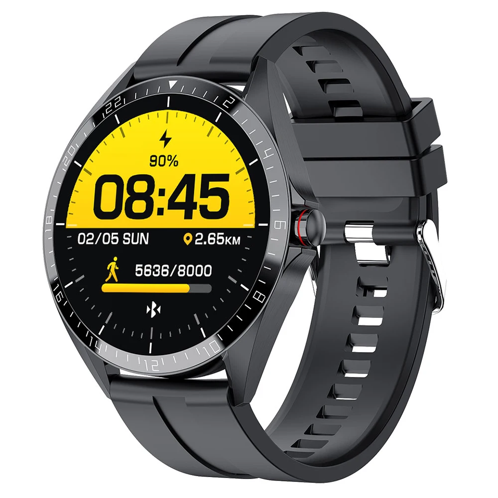 KUMI GW16T 1.3 colių Smart Watch Vyrų jutiklinių Sporto Širdies ritmo Miego Stebėti IP67 atsparus Vandeniui 