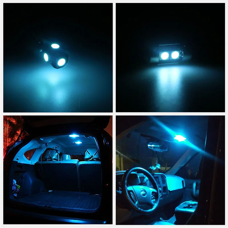 9pcs Canbus Xenon Baltas Automobilis LED Lemputės Interjero Paketas Rinkinys 2000-2009 M. Dodge Durango Žemėlapis Dome Licencijos numerio ženklo apšvietimo Žibintas