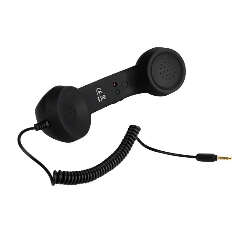 Naujas Klasikinis Retro Telefono 3.5 mm Ausines Mini Mikrofonas Garsiakalbis Imtuvas, Skirta 