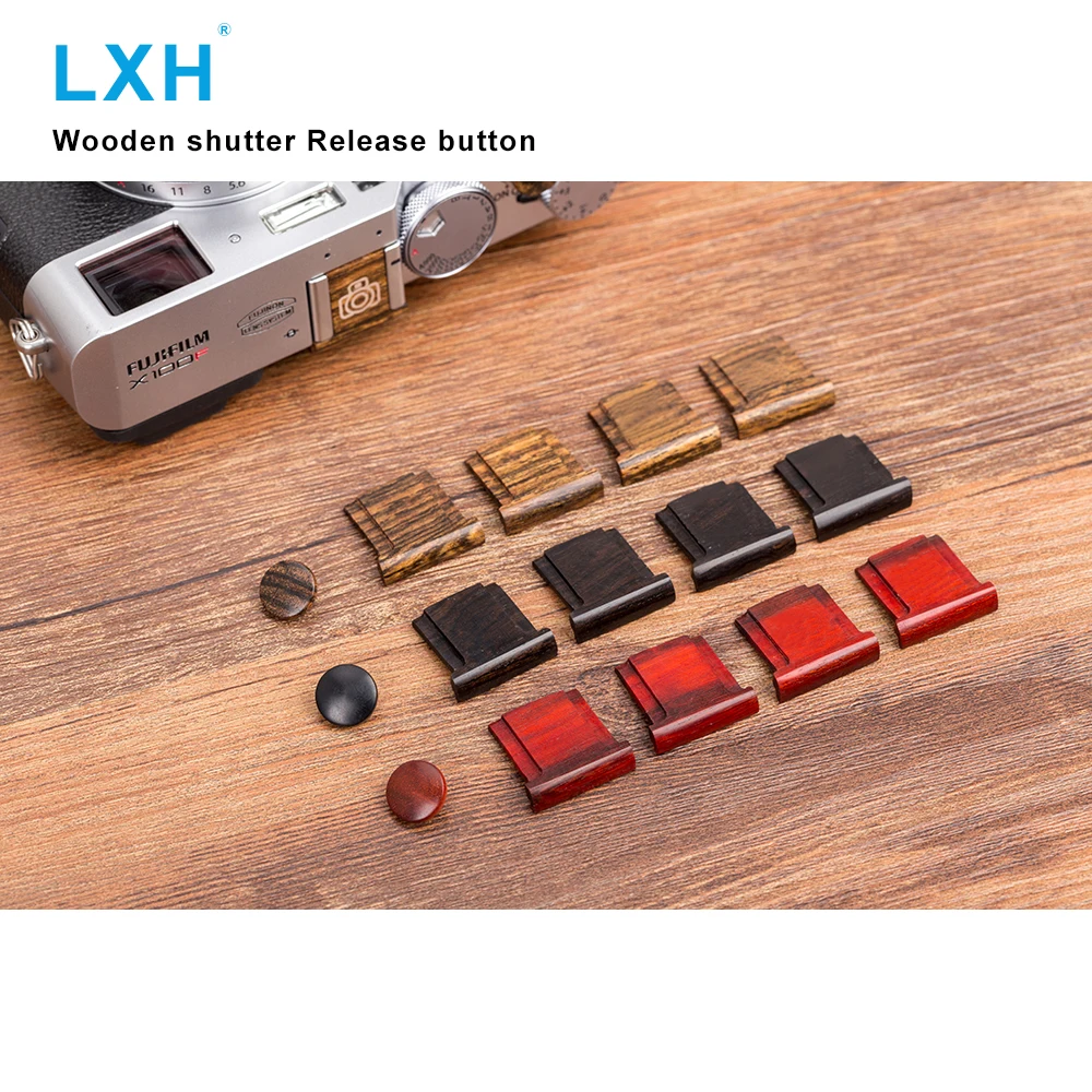 LXH Kamera Mediniai Užrakto Mygtuką, kontaktinės jungties Dangtelis Fujifilm X-T20 X100F X-T2 X100T X-T10 su guminiu Žiedu