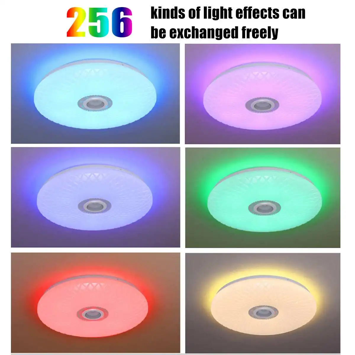 RGB šviesos srautą galima reguliuoti Muzikos Lubų Apšvietimas Nuotolinio&APP Kontrolės LED Lubų šviestuvas 
