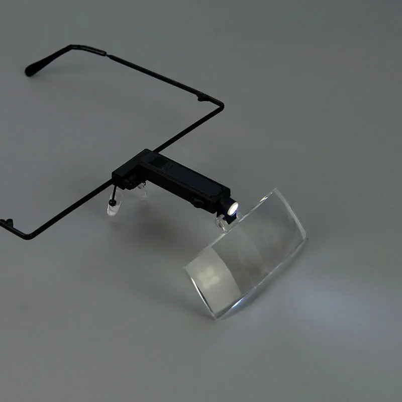 1,5 X 2,5 X 3,5 X Akinius Įrašo Tipas didinamasis stiklas Didinamasis Stiklas su LED Lempos ir Tris Objektyvas