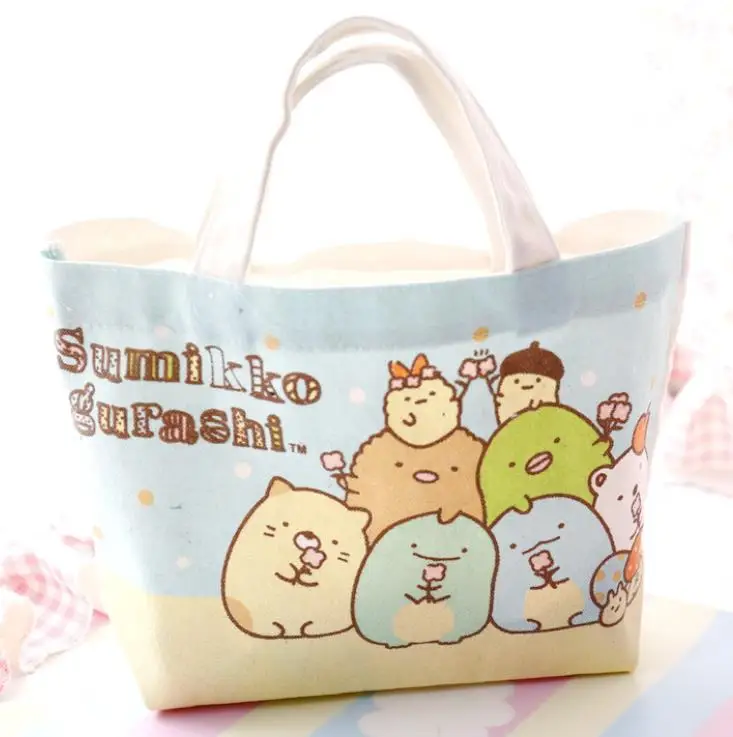 1pc išskirtinį Japonų animacinių filmų Sumikko Gurashi Bento krepšys, Rankinė, Daugiafunkcinis Prekybos pečių maišą pav žaislą dovanų