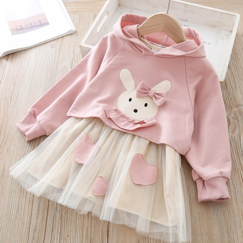 Vaikiška Suknelė 2020 M. Rudenį Kūdikių Mergaičių Suknelė Cute Bunny Tutu Suknelė Baby Girl Komplektus Naujagimiui Suknelė Drabužius