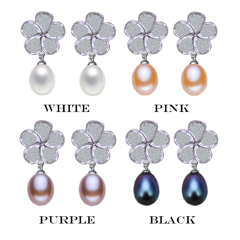 YIKALAISI 925 sterlingas sidabro papuošalai natūralių gėlavandenių perlų papuošalai auskarai moterims originali vestuvių dovana