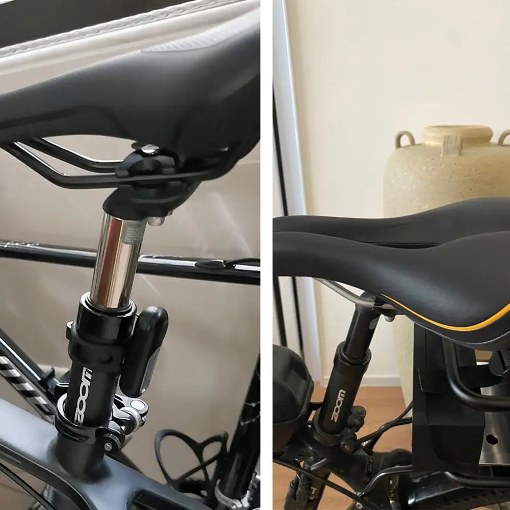 Pakaba nuo balnelio iškyšos amortizatorių slopinimo Aliuminio Lydinio MTB kalnų dviratis Dviračio Sėdynė po 350*27.2/31.6