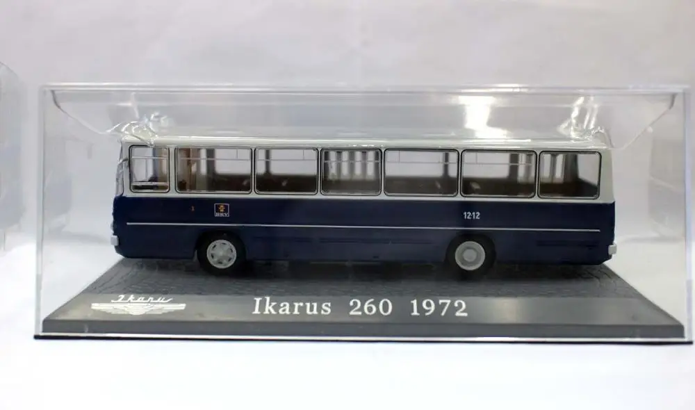 NAUJŲ Leidinių Kolekcijų Atlas 1/76 Ikarus 260 1972 Autobusų Diecast Modelis Matel Mėlyna