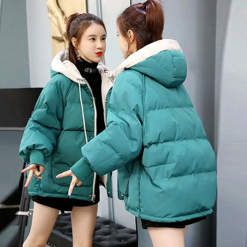 2020 gobtuvu moterų žiemos striukė trumpas medvilnė paminkštinimas moteriški paltai rudenį casaco feminino inverno vientisos spalvos parko