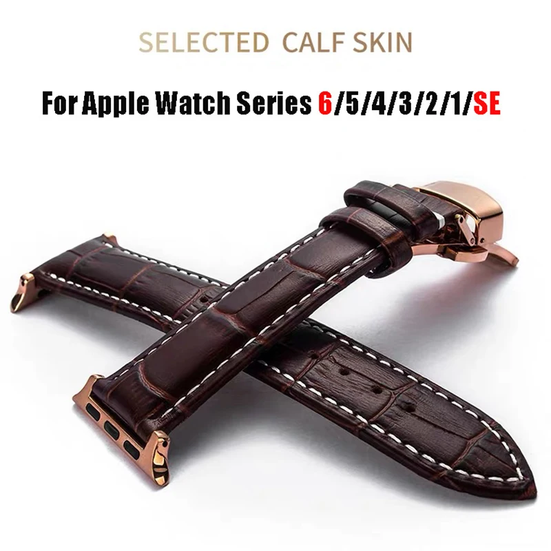Dirželis Apple Watch Band Serijos 6 SE 5 4 3 2 44 mm 40mm Apyrankė Iwatch 6 5 4 42mm 38mm Geniune Odos Watchband Correas