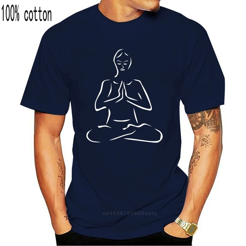 Taikus Zen Meditacija Dvasinio Meno vyriški Marškiniai, Juoda 2020 Trumpas Rankovės Medvilnės Vyras Apranga Topai Marškinėliai Homme