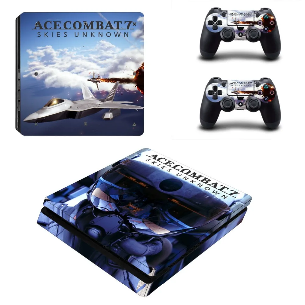 Ace Combat 7 Dangaus Nežinomas PS4 Plonas Odos, Vinilo Lipdukas PlayStation 4 