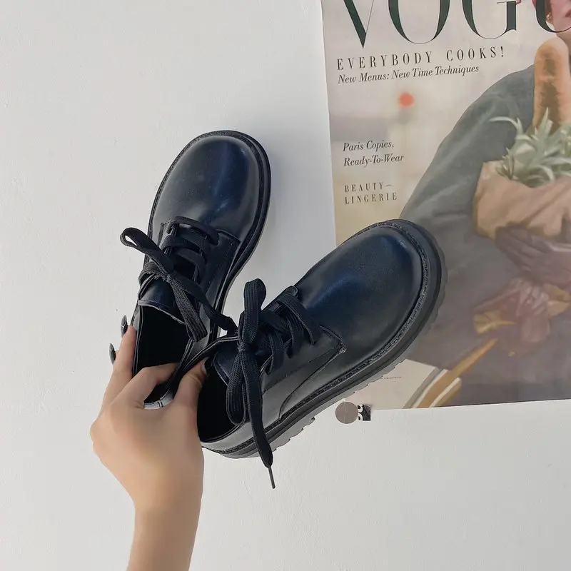 Lolita studentų batai, Avalynė Moteriška Oksfordo Bateliai Moterims Pavasario Platforma Batai Moteris Saldus Apvalios galvos prabanga moterų batai 2021