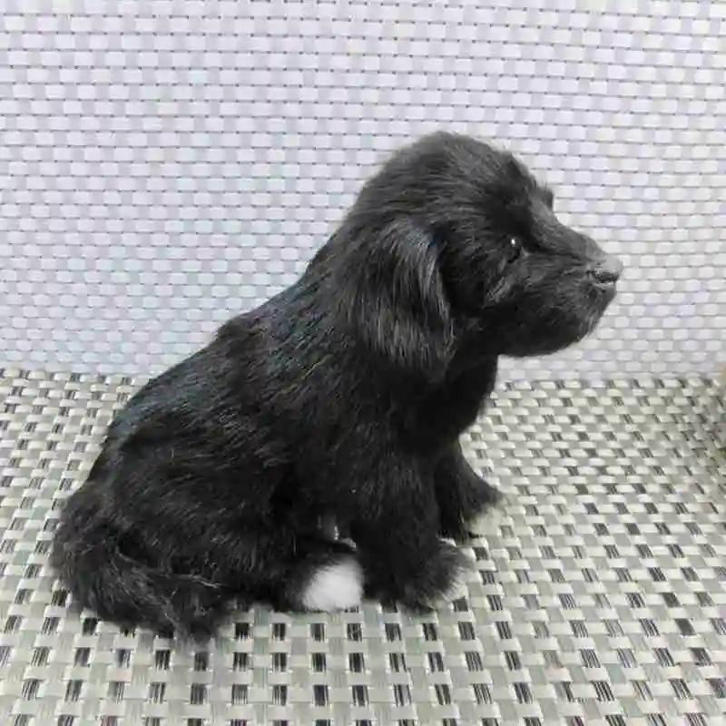1*Labradoro Šuniukas Šuo - Gyvas Papuošalas Dovanų - Patalpų vaikų lėlės juodas šuo modelis šuo Modeliavimas žaislas Labradoro V6K2