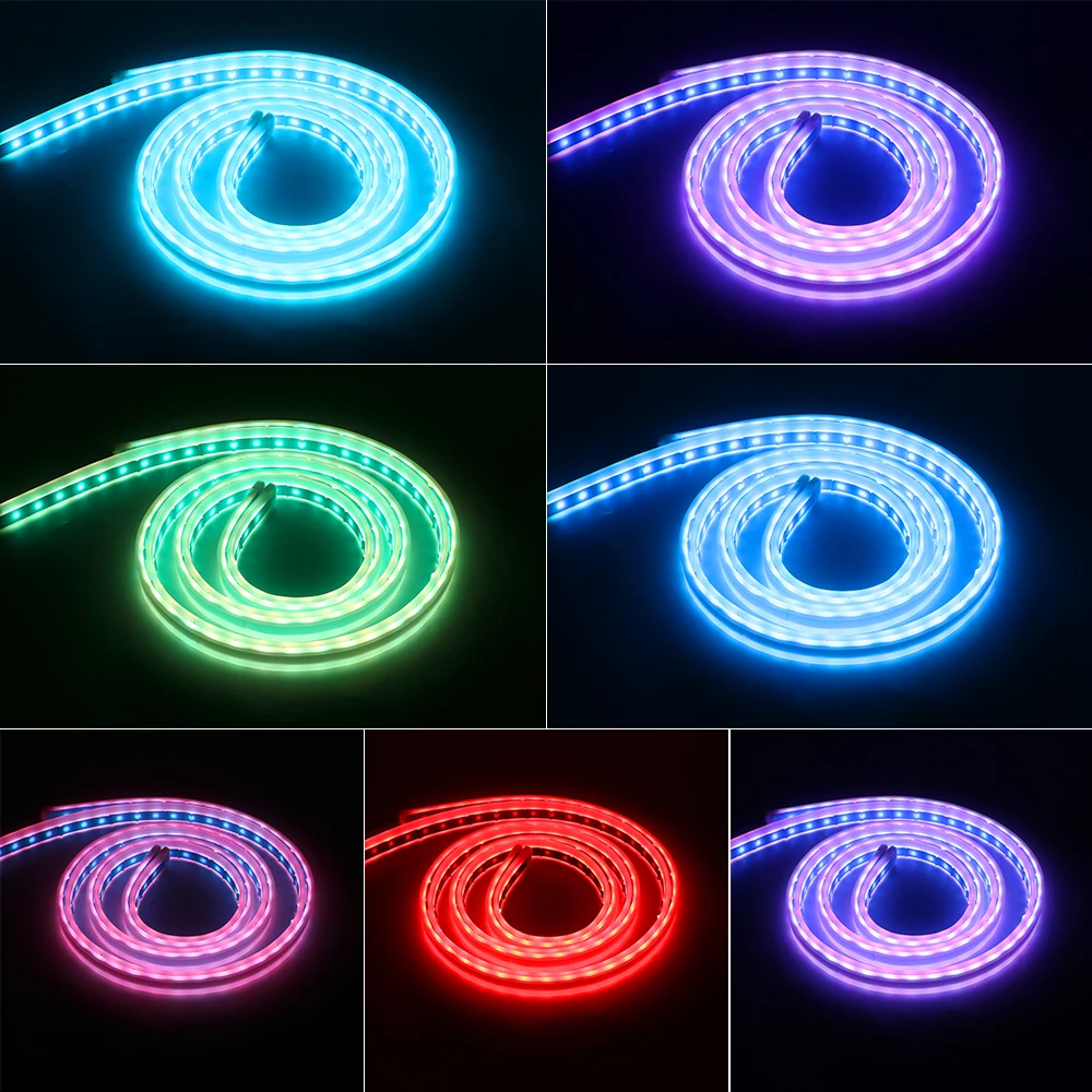 FORAUTO 150CM LED RGB Automobilio Duris, Šviesos Juostos, Automobilių Apdailos Lanksti, Durų Lemputė Su Nuotolinio Valdymo 12V