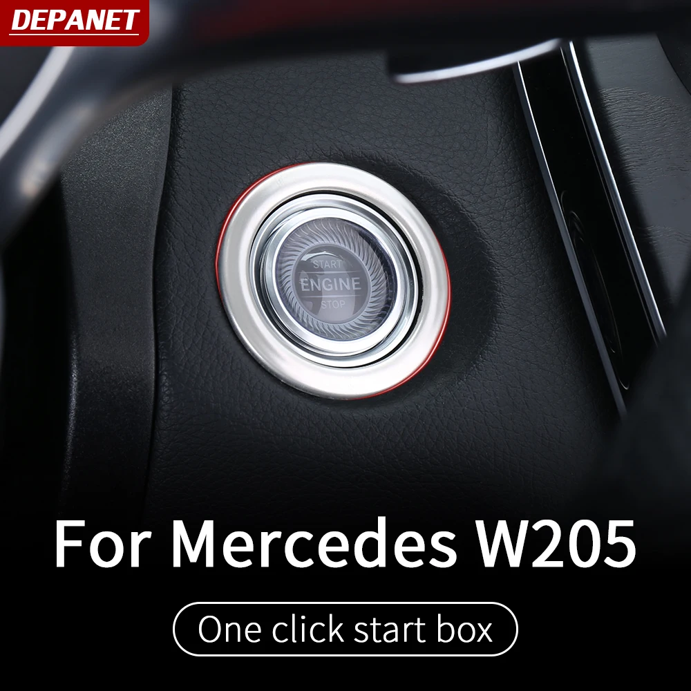 Vienas pelės mygtuku spustelėkite pradėti rėmo apdaila Mercedes w205 amg coupe / kreminė c63 mercedes c klasė aksesuarai w205 Mercedes amg sedanas