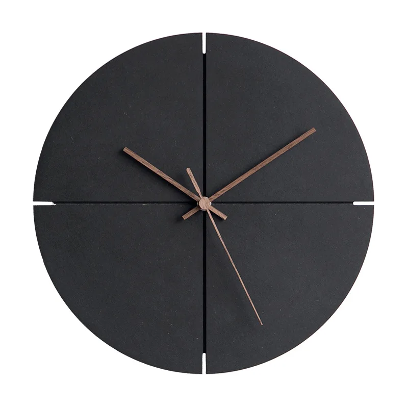 Šiaurės Minimalistinio Sieninis Laikrodis Juodos Kambarį Laikrodžiai Asmenybės Namų Silent Sieniniai Laikrodžiai, Namų Dekoro