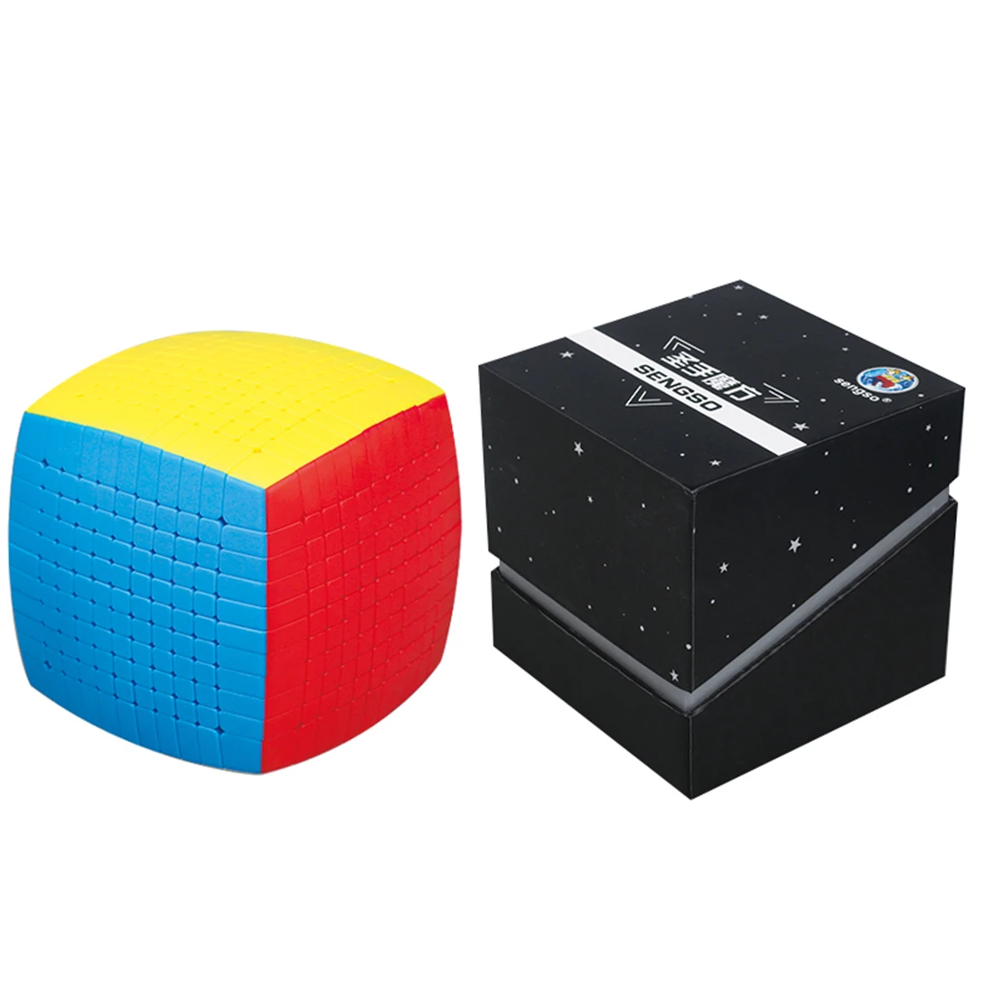 Shengshou 10'X10 / 11X11/ 12X12 /13X13 / 14X14 /15X15 Magic Cube Profesinės Greitis Kubeliai Suaugusiųjų, Vaikų, Kalėdinės Dovanos 2019