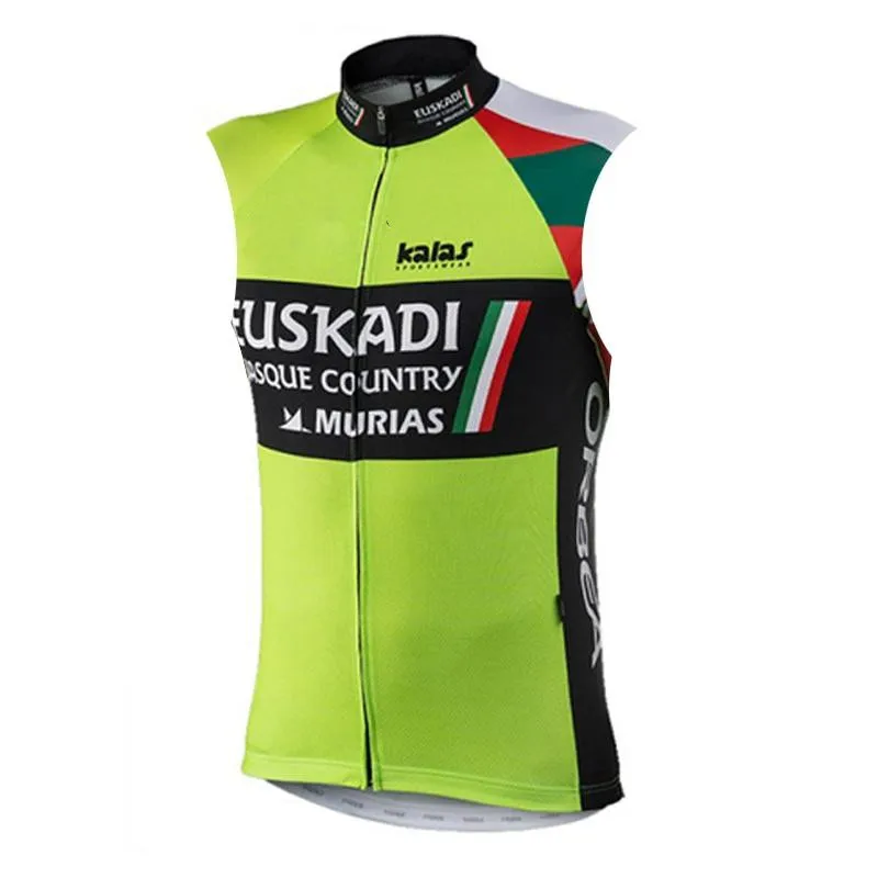 Oranžinė Euskadi Vyrų Vėjo Vest Jungtinės Karalystės Dviračių Džersis Ropa Ciclismo Lengvas, Kvėpuojantis Akių Maillot Bike Striukė