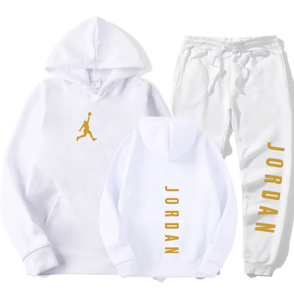 2020 vyrų rudens ir žiemos dviejų dalių hoodie + sweatpants medvilnės aukščiausios krepšinio sporto kostiumas gatvės hip-hop ' o drabužių