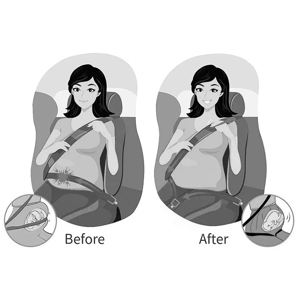 Komfortas Saugos Motinystės Mama, Pilvą, Nėščia Automobilių saugos Diržų Reguliatorius Nėščios Moters Vairavimo Saugus Diržas Apsaugoti dar Negimusį Kūdikį