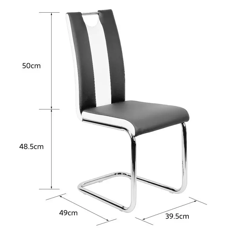 2VNT Valgomojo Kėdės Modernus Paprastumas Šeimos Miegamasis Tyrimas Kambarį Laisvalaikio Kėdė PU Patogus Valgomasis Kėdės, Biuro Kėdės HWC