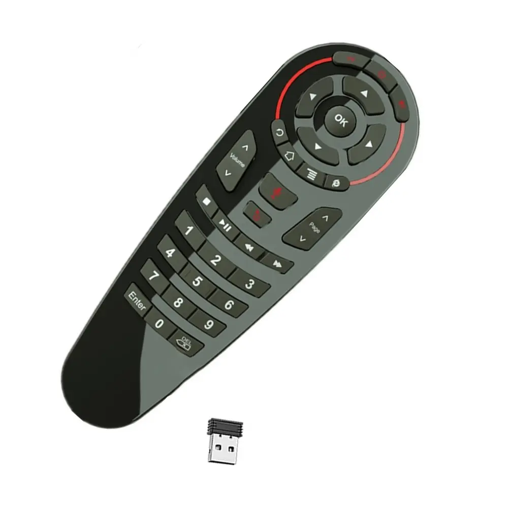 G30 Balso Nuotolinio Valdymo Air Mouse Belaidė Mini Klaviatūros palaikymas 33 klavišai IR Asistentas IR Mokymosi Android TV box