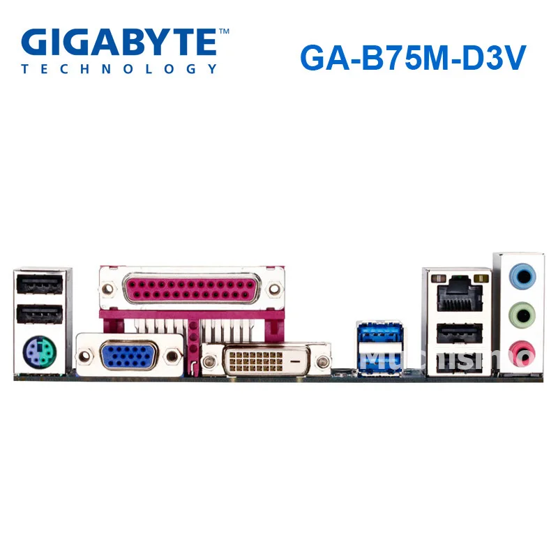 Originalus Gigabyte GA-B75M-D3V LGA 1155 Plokštė DDR3 B75M-D3V 16GB USB2.0 USB3.0 B75 Darbastalio Plokštė Restauruotas