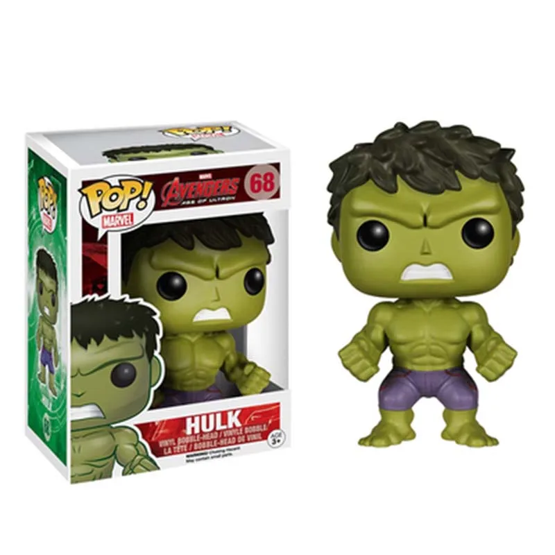 FUNKO POP Keršytojas pav Hulk Tony Stark Geležinis Žmogus Kapitonas Amerika Veiksmų Skaičius, Modelis Žaislai Vaikams Kalėdų Dovana