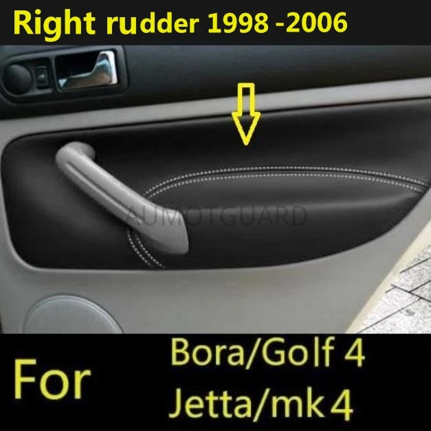 Dešinėje Vairo Vairavimo Volkswagen Bora Golf 4 Mk4 (1998 - 2005)Apsaugos Vidaus Duris Skydas Porankiu Mikrofibros Odos Padengti