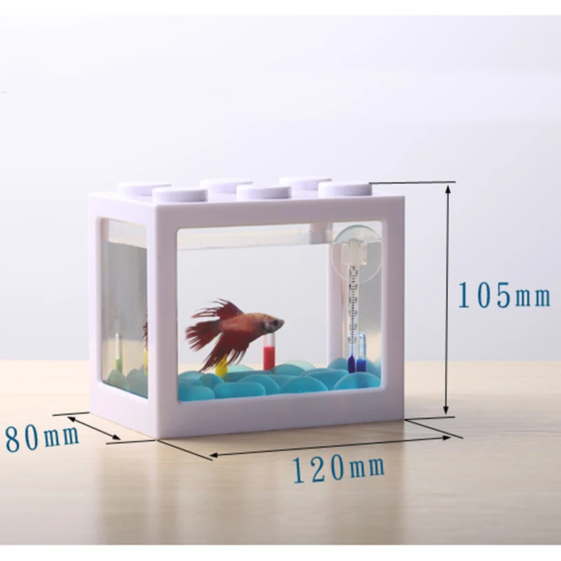 Kūrybos Pirmumas, Ekologinius Mažų Žuvų Bakas Mini Akvariumas Betta Akvariumo Ant Dėžutės Vikšriniai Box 