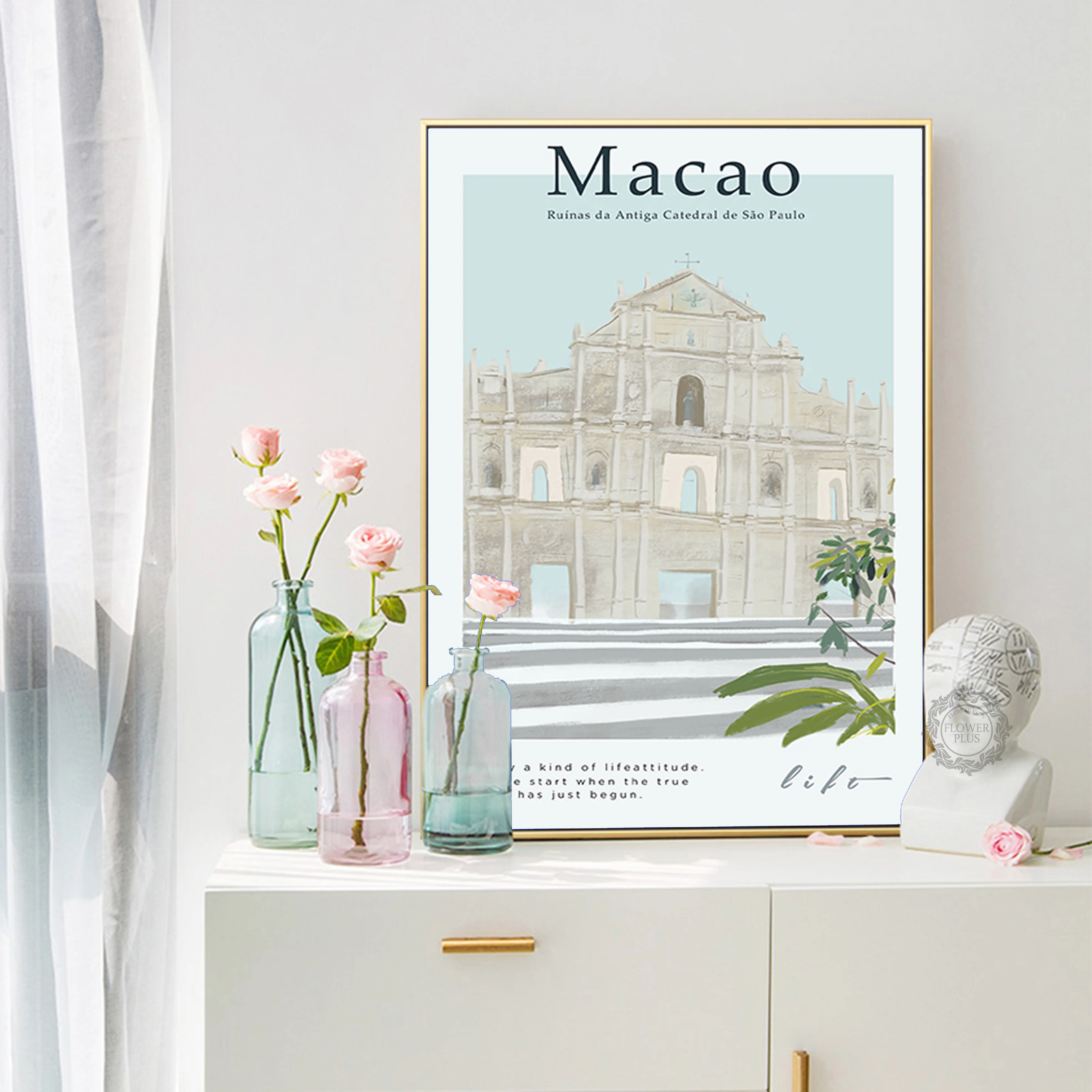 Macau Drobės Tapybos Plakatus Šiaurės Spausdinti Sienos Nuotraukas Modernios Spausdinimo Sistemą Apdaila Už Kambarį Be Rėmelio