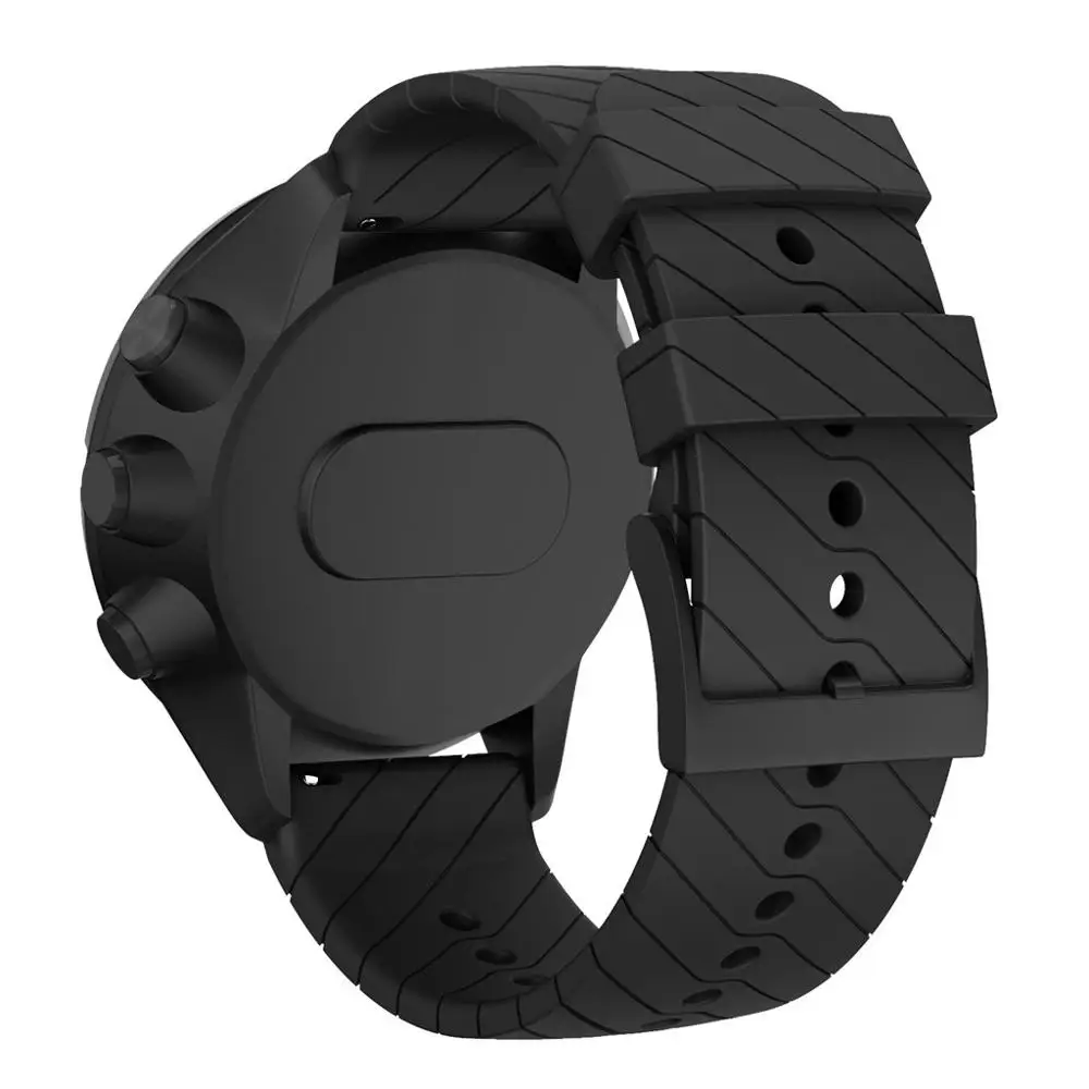 Aukštos Kokybės Gumos, Silikono Watchband Diržas skirtas Suunto 9/Suunto 9 Baro Vario/Suunto Spartan/Suunto 9 Baro/Suunto Sporto Baro/D5