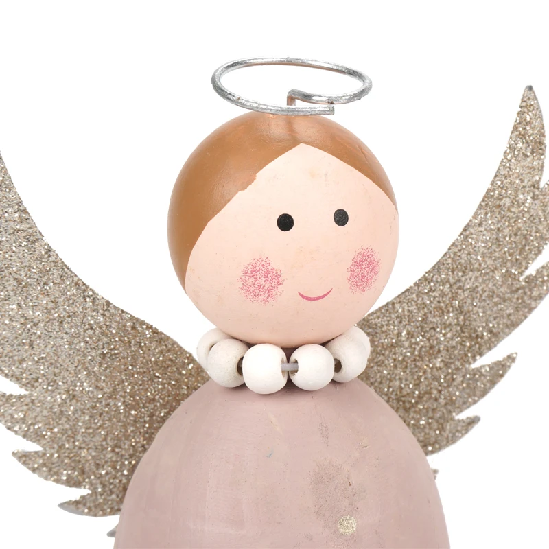 Kalėdų medžio angelas 1pc Angelas Sparnų žaislai Chrismas papuošalai star širdies modelis atostogų mažų dovanų Šalis 