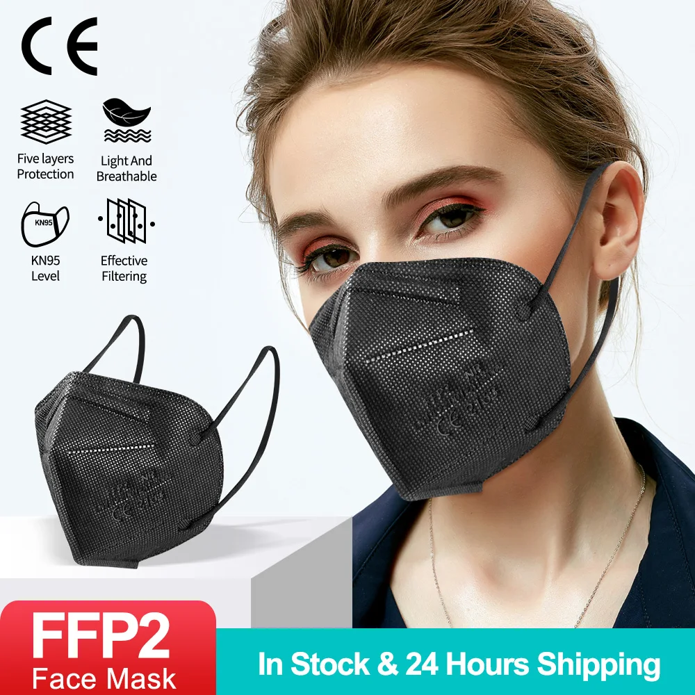 10-200pcs ffp2mask ce daugkartinio naudojimo mascarillas kn95 apsaugos anti-dulkių, veido, burnos kaukę, kvėpuojantis filtras kn95mask mascarillas ffp2