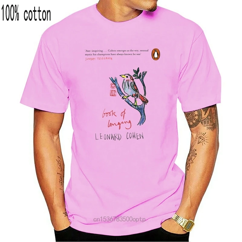 Mados Vasaros Stiliaus Vyrų Knygos Ilgesio Leonard Cohen Suknelė Marškinėliai Tee marškinėliai