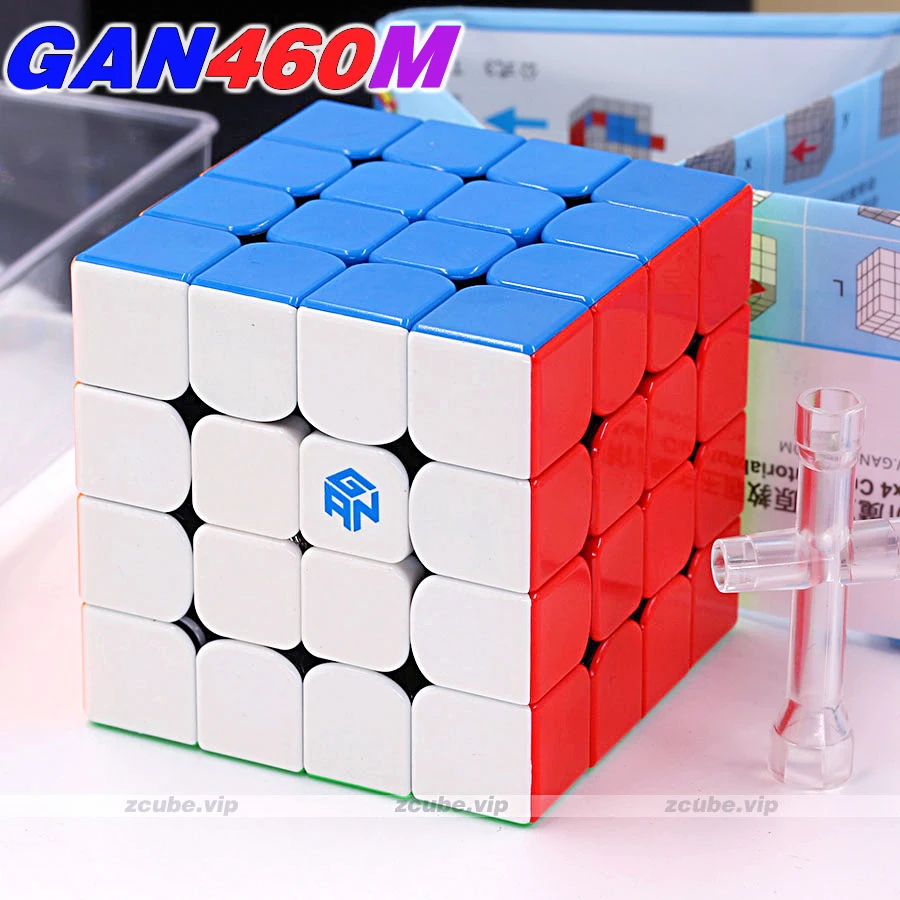 Magic cube 4x4 GAN kubeliai GAN460M 460 M 4x4x4 GAN kubo WCA švietimo twist išmintis žaislai žaidimas MAGNETINIS kubas 4*4 GAN 460M GANCUBE